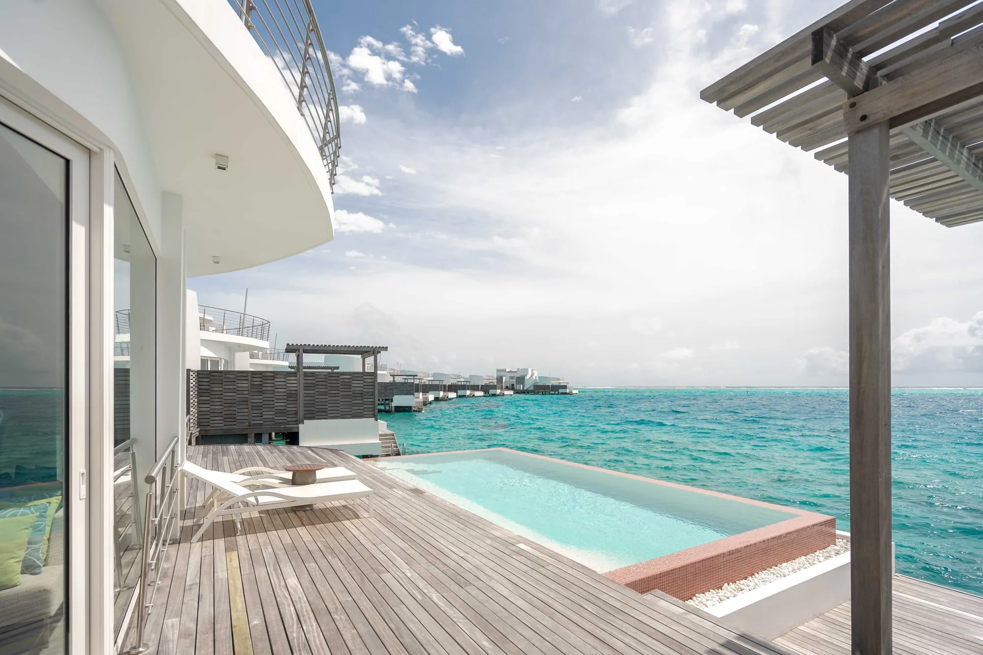Sea-view terrace with a private plunge pool